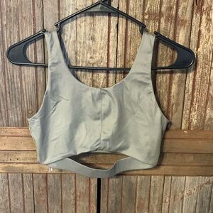 Women's VSX Victoria Sport Victoria's Secret Scoop Neck Neutral Sports Bra S